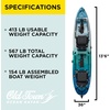 image:imageOld Town Ocean Kayak Malibu Pedal T 2 Person SitonTop Recreational Pedal Kayak 13 ft 6 inHorizon