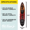 image:imageOld Town Ocean Kayak Malibu Pedal T 2 Person SitonTop Recreational Pedal Kayak 13 ft 6 inLava