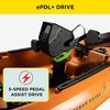 image:imageOld Town Ocean Kayak Malibu ePDL 120 Solo SitonTop Recreational Pedal amp Cruise Control Kayak 12 ftHorizon