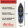 image:imageOld Town Sportsman 106 Powered by Minn Kota Solo SitonTop Fishing Motorized Kayak with Minn Kota Motor 10 ft 6 inSteel Camo