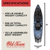 image:imageOld Town Sportsman AutoPilot 120 Solo SitonTop Fishing Motorized Kayak with Minn Kota Motor 12 ftSteel Camo