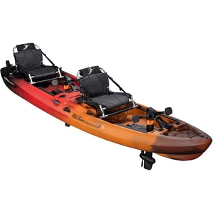 image:imageOld Town Ocean Kayak Malibu Pedal T 2 Person SitonTop Recreational Pedal Kayak 13 ft 6 inLava