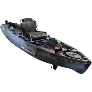 image:imageOld Town Sportsman PDL 106 Solo SitonTop Fishing Pedal Kayak 10 ft 6 inSteel Camo