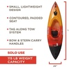 image:imageOld Town Heron Junior Solo SitInside Recreational Paddle Kayak 7 ft 504 inLava