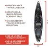 image:imageOld Town Sportsman BigWater 132 Solo SitonTop Fishing Paddle Kayak 13 ft 204 inSteel Camo