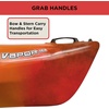 image:imageOld Town Vapor 10 Solo SitInside Recreational Paddle Kayak 10 ftLava